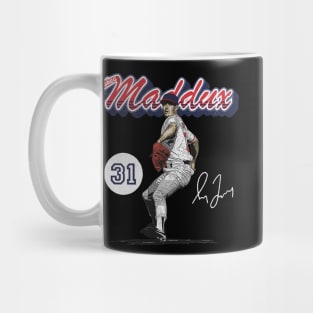 Greg Maddux Atlanta Retro Script Mug